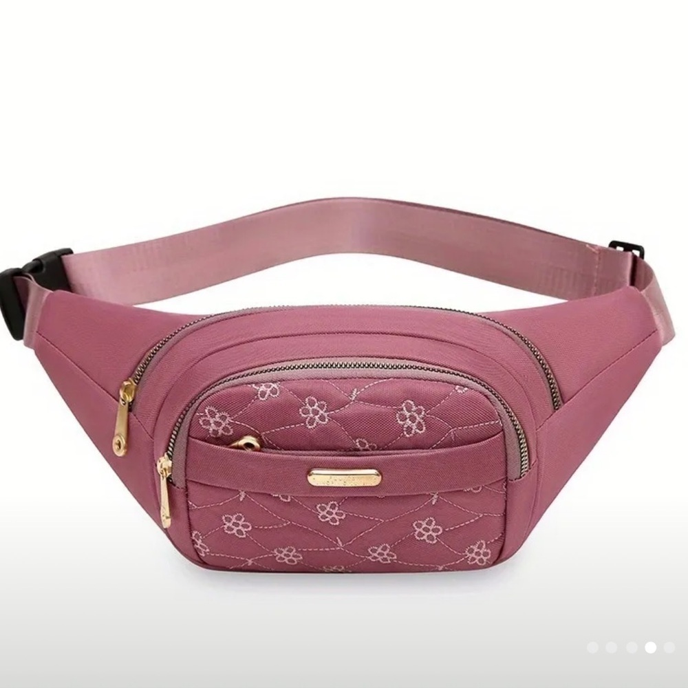 Embroidered Waist Bag , belly pouch , crossbody